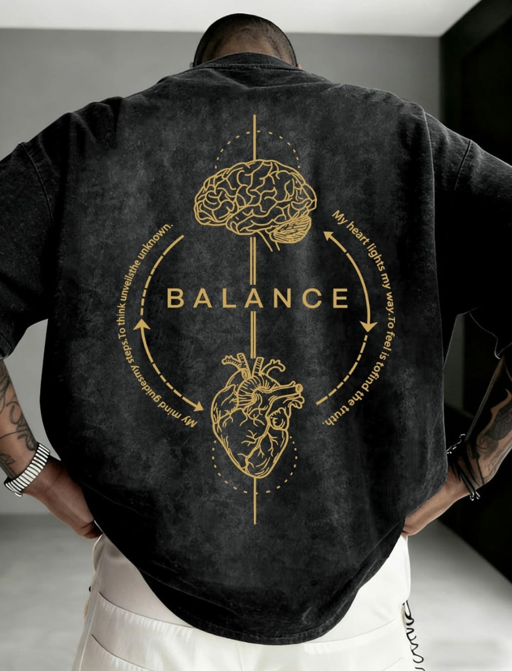 Mind & Heart "Balance" Vintage Graphic Tee