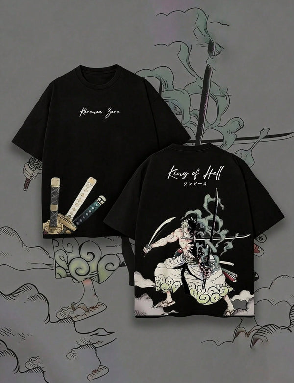 Zoro "King of Hell" Anime Graphic Tee